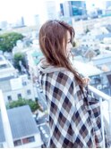 黒髪ボブルフネビージュ小顔ワンレンスペインカール