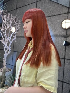 ゼスト フィーノ(ZEST fino) 【中野花純】一回のブリーチからできる！パキッとオレンジ