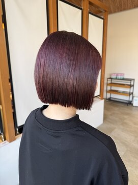 サラビューティーサイト 志免店(SARA Beauty Sight) 【志免】20代ミニボブ ピンクラベンダー