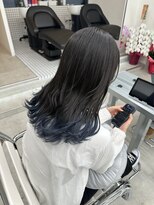 メイドバイスティーン(MADE BY STEEN) 裾カラー×ネイビーブルー