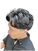 清潔感◎テーパーフェード×ラルフカールで骨格補正