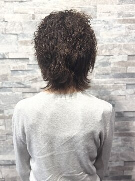 髪質改善パーマ×レイヤーウルフ