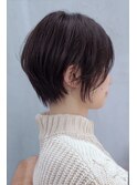 丸型前髪イメチェンクールショート30代40代50代似合わせカット