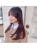 アミュレ ヘア サロン(Amule hair salon)&nbsp;流れる韓国風顔まわりカット2026結んでもかわいいスタイル