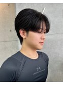 刈り上げないシースルーマッシュ