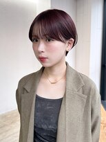 アルバム 新宿(ALBUM SHINJUKU) オリーブベージュグレージュショート前髪カット前髪_F20428