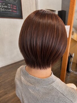 ラブヘアーグリーン(LOVEHAIRGREeN) レイヤーボブ×ピンクブラウン