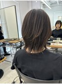 切りっぱなしの外ハネレイヤーボブ◎