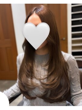 ヘアーサロン ウィング(HAIR SALON Wing) 赤坂*ブリーチなしショコラグレージュ似合わせレイヤーカット