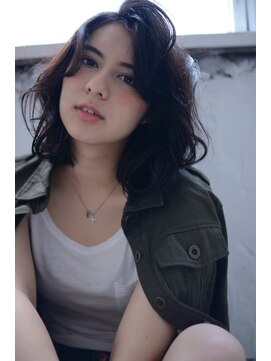 ミラバイグリーン(Mira by green) "ash black"×【digi perm】☆ヘルシー medium #5