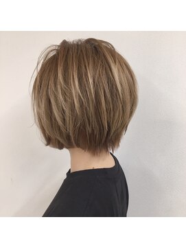 サンド 銀座(sand) 似合わせカットアシメブルージュヴェールウェーブショート