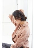 オイルのみでOK　ちょいモードなアップバングスタイル