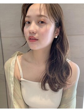 センス(SENSE) 【自由が丘SENSE】ベージュハイライトカラー×ロングレイヤー