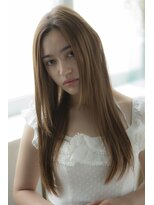 ミエル ヘア 新宿(miel hair)&nbsp;〈mielhair新宿〉艶さらストレート　ロング　サイエンスアクア