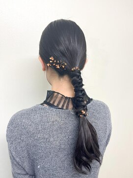 バブルス 本川越店(BUBBLES) 金箔タイトアレンジヘア♪