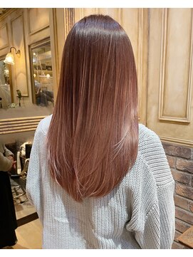 ブロンド 町田(BLONDE) シャドールーツ_ベージュピンク_ニュアンスカラー