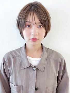 アイティー バイ アルバム 中野店(IT by ALBUM) ミニショート_グレージュカラーボブウルフココアベージュ_9298