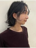 『真通知弘』無造作カールが可愛い大人ボブ。