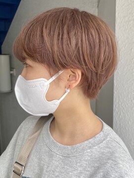 スー 渋谷(suu) ハンサムショートボブイルミナカラー20代30代40代マロンベージュ