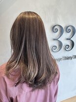 サーティスリー(thirtythree)&nbsp;ブリーチカラーをし続けて、その名残が毛先に残ってる。そんな時