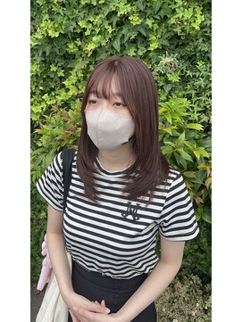 ソイルアヴェダ(Soil AVEDA) レイヤーカットピンクブラウン【沼津/沼津駅】