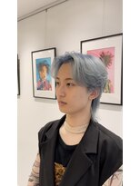 シアン 矢場町店(CYAN.)&nbsp;メンズウルフ×水色カラー