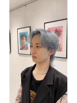 シアン 矢場町店(CYAN.) メンズウルフ×水色カラー