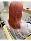 ケアブリーチピンクカラーダブルカラーハイトーンカラー