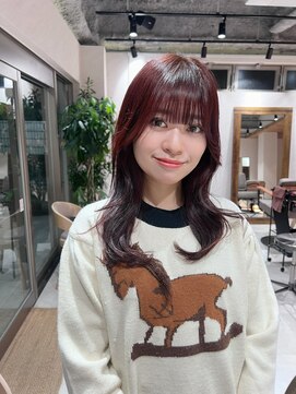 アドア 横浜(ADORE) 【ADORE横浜】レッドカラー×ミディアムレイヤー