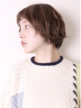 ヨファヘアー 岡本店(YOFA hair) 似合わせカットイメチェンフルバングハッシュカットショート0103