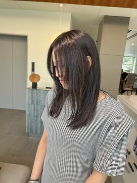 ローレンアオ(LOREN AO) 前髪/アンブレラカラー/こなれミディ/イメチェン/ウェーブパーマ