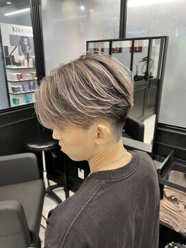 メンズラピス 栄店(Men's Lapis) メンズバレイヤージュパートスタイルツーブロックミルクティー