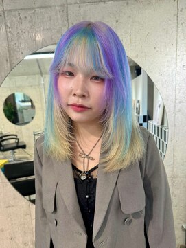 リル ラウム 原宿(LiL Raum) デザインカラー/原宿/原宿ブリーチ/ダブルカラー/レイヤーカット