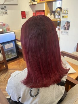 リシェールグリーン 越谷花田店(RICHAIR GREEN) 前髪/アンブレラカラー/こなれミディ/イメチェン/ウェーブパーマ