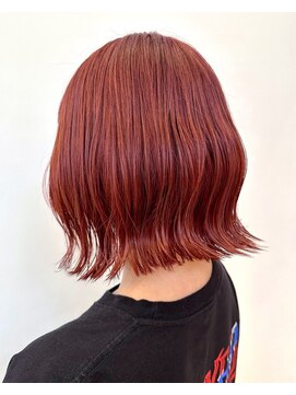 ヌークバイラヴェスト 四日市(neuk by lovest) ボブ×カッパーレッド