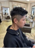 メンズツーブロックショート
