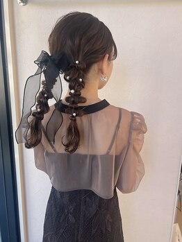 ヘアーサロン シバノ(Hair Salon SHIBANO)の写真/《結婚式、二次会、ライブなど》特別な日のヘアセットはSHIBANOにお任せ◎360°美シルエットが自慢です♪