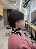 切りっぱなしボブ
