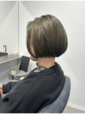 ボブ/オリーブ/ショートヘア