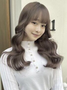 ハチ(HACHI) 透け感ブラウン、ブリーチ一回でめちゃ可愛いブラウンに