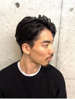 オーサム 下北沢(THE AWESUM)&nbsp;大人の刈り上げニュアンスパーマオールバックスタイル[下北沢]