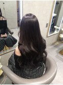 艶暗髪ロングヘア