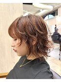 【ウルフレイヤー×パーマ】