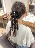 【横浜/横浜駅】まとめ髪×編み込み×上品アレンジ