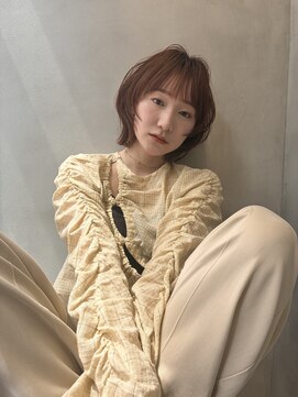 ロンドプロフィール 浦和(Lond profil) 顔まわりレイヤー外ハネ韓国風ヘア髪質改善浦和ボブ