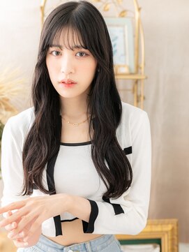 カバーヘア ブリス 志木南口駅前店(COVER HAIR bliss) 黒髪ダークアッシュフェアリーレイヤーロングh4志木20代30代40代