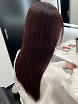 ピリオド 赤坂(Period.)&nbsp;ロングヘアーチェリーカラー髪質改善　赤坂見附