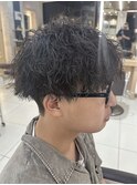 メンズカットメンズパーマツイストスパイラルシャドウ