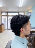 メンズカットニュアンスフェザーパーマ
