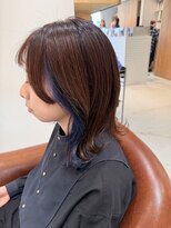 ファスナーグランデ(fustener grande)&nbsp;イヤリングカラー×ネイビーブルー